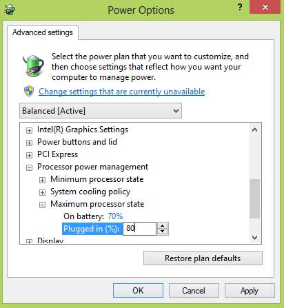 thiết laptop power